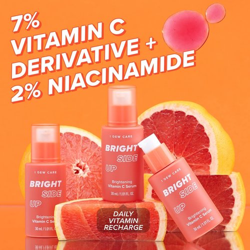 I DEW CARE Vitamin To Glow Pack + Glow Easy Vitamin C Tinted Lip Oil Gloss with Jojoba Seed Oil Bundle