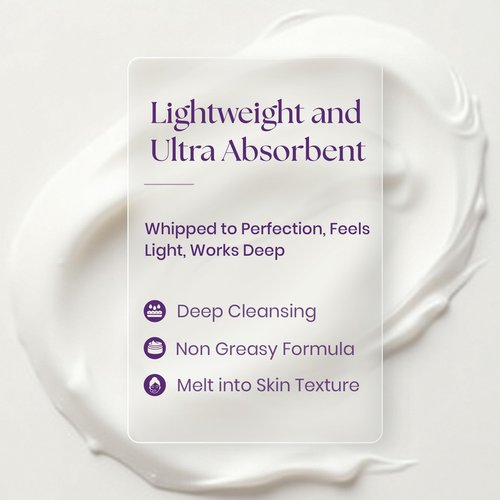 Purple Duck Facial Cleanser Kit – 4 Oz Whipped Coconut Butter Cleanser with Microfiber Towel - Hydrating & Nourishing Skin Care Set – Deep Cleansing & Hydrating Face Care Set for Women & Men