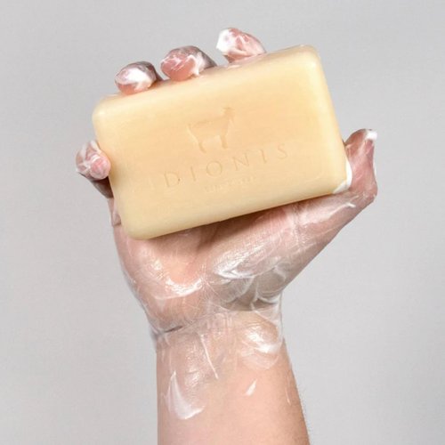 Dionis Goatmilk Milk and Honey Scented Hand and Body Soap Bar, Hydrating Moisturizing Wash for Sensitive Skin, Gentle Lasting Hydration, Cruelty Free, Non Greasy, Paraben Free, Made in The USA, 6 oz
