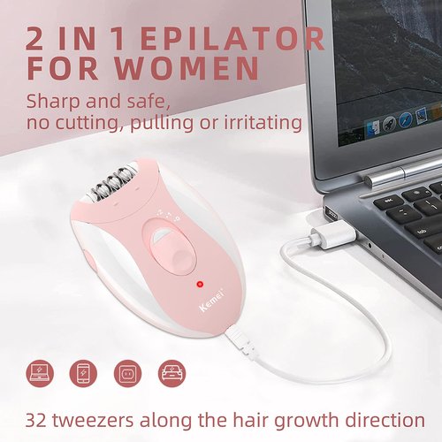 Epilator for Women, Epilators Hair Removal for Women Face with 2 Speeds, Glabrouse Skin Epilator Face Trimmer Device, Facial Hair Removal for Face Legs Arms Armpit Bikini