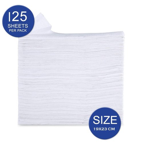Colgate Waxed Dental Floss for Improved Mouth Health 50 Mtr Pack of 6 + V4L 125 Sheets multifold Paper Napkin Free
