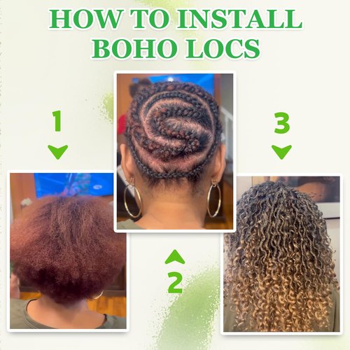 Callia Faux Locs Crochet Hair 14 Inch 8 Packs Goddess Locs Crochet Hair for Black Women Pre Looped Boho Faux Locs with Curly Ends T27