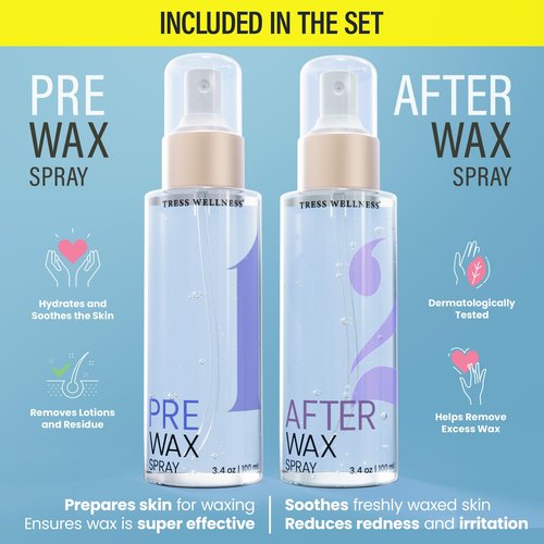 Tress Wellness Bikini Wax with Pre & After Wax Spray