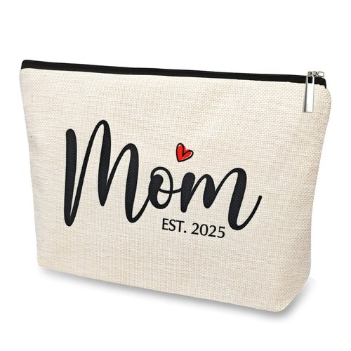 DJOLY Mothers Day Birthday Gifts for Mom Women, Best New Mom Gifts for Birthday from Daughters Mama Bag, Mom To Be Gift, Pregnancy Gifts for Expecting Mom Essentials Mommy Makeup Bag, Cosmetic Pouch