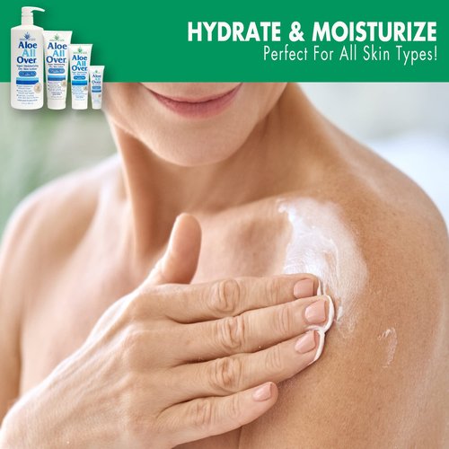 Miracle of Aloe Aloe All Over Super Moisturizing Dry Skin Lotion 32 oz - Made with 72% UltraAloe Aloe Vera Gel. Safe for Everyone: Men, Women, Kids. Restores Dry Skin Fast