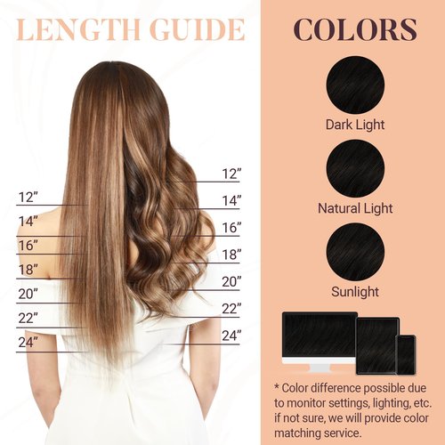 MAXITA Microlink Hair Extensions Human Hair Dark Brown Micro Bead Hair Extensions Virgin Human Hair, 50g/50 Strands/Pack, 16 In
