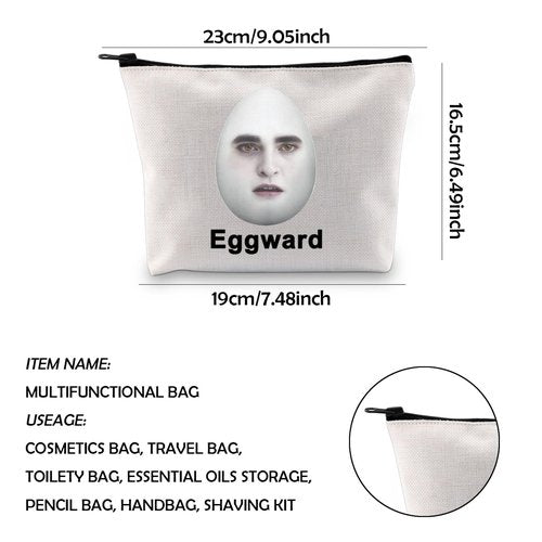 WCGXKO Movie inspired Gift Movie Merchandise Zipper Pouch Makeup Bag For Movie Fans (Eggward)