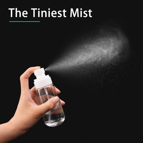 YOLCAR Travel Size Spray Bottle, 100ml Clear Plastic for Beauty Essentials, Leak-Proof Design for Home and Travel Use