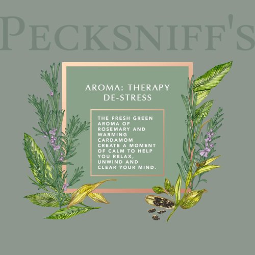 Pecksniffs Moisturizing Hand Wash and Hand & Body Caddy Lotion Set - Aroma:Therapy De-Stress, 500 ml/16.9 fl oz