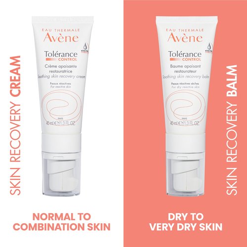 Avène Tolerance Control Soothing Skin Recovery Balm, for Hypersensitive,Dry Skin, Tube with Sterile Pump, 1.3 Fl Oz