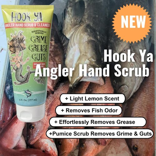 Hook Ya Angler Fishy Hands Deodorizer -Gifts for Men - Gifts for Fishermen- Gifts for Mechanics- Gifts for Gardenrs -Cleaner & Degreaser 6oz- 2 Pack 12oz Total