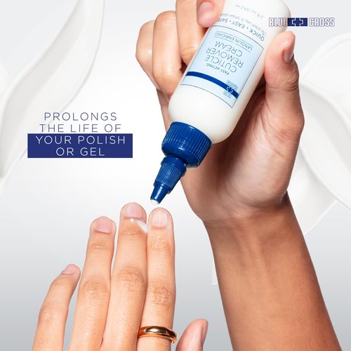 Blue Cross Ultimate Nail Care Bundle - 2oz Cuticle Remover + Softener Cream, 0.5oz Yello Out Yellow Neutralizing Basecoat + 0.5oz Nourishing Cuticle + Nail Oil, 3 Pack Bundle