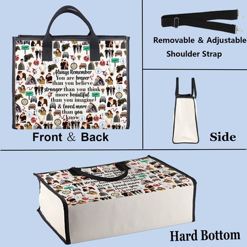WZMPA Edward Cullen Cosmetic Bag Edward Cullen ＆ Bella Swan Fans Gift You Are Braver Stronger Smarter Than You Think Edward Makeup Bag Bella Merchandise (Always-moon TB)