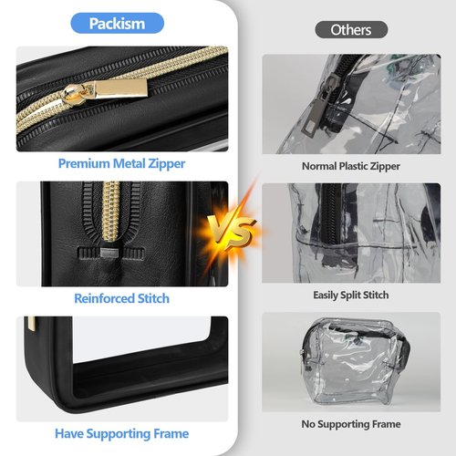 PACKISM TSA Approved Toiletry Bags, 2 Style for Bundle Sale
