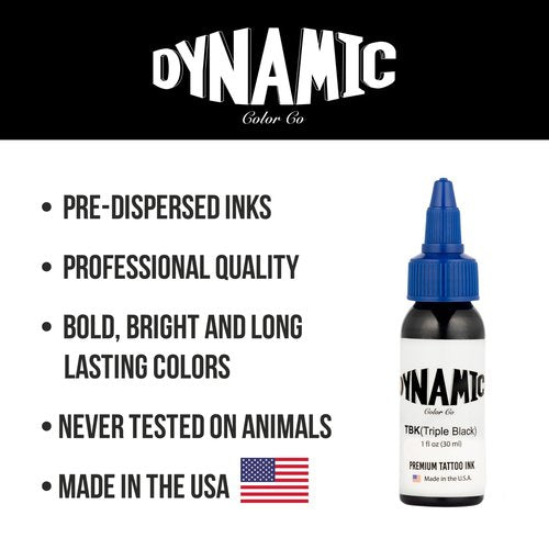 Dynamic Color Co Triple Black Ink Bottle 1oz
