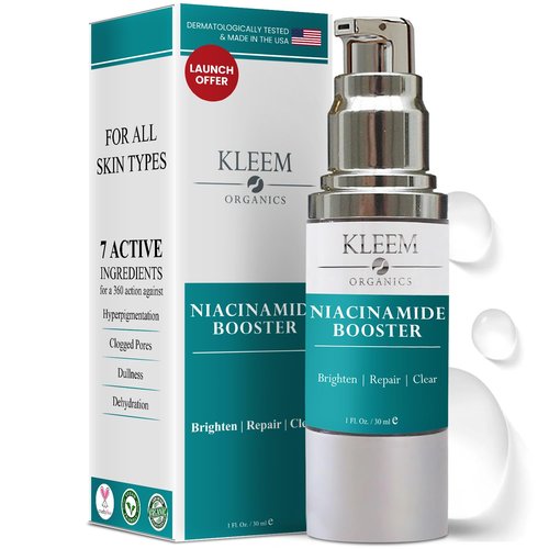 Pure Niacinamide Serum for Face with Salicylic Acid & Squalane - Anti Aging (Vitamin B3) Niacinamide Serum for Hyperpigmentation, Dark Spots, Clogged Pores & Dull and Dehydrated Skin - 1 Fl Oz