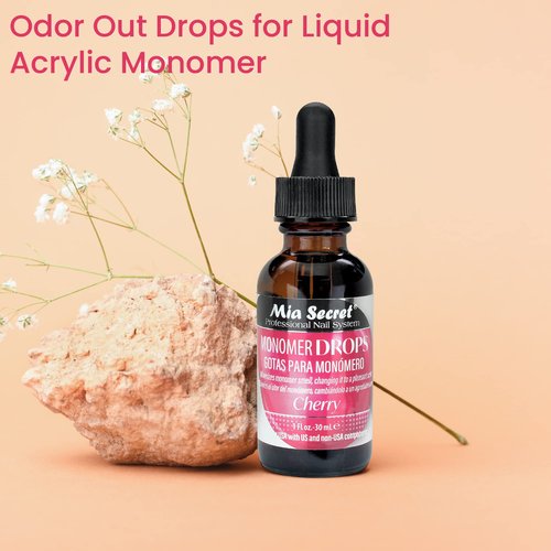 Mia Secret 4oz Liquid Monomer + 1oz Cherry Scented Monomer Drops