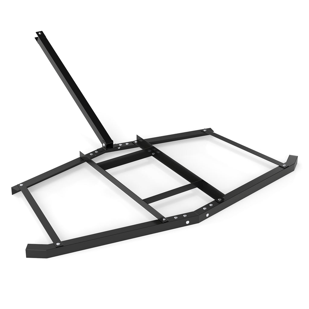 74 inch Tow Behind Landscape Leveling Rake - Black