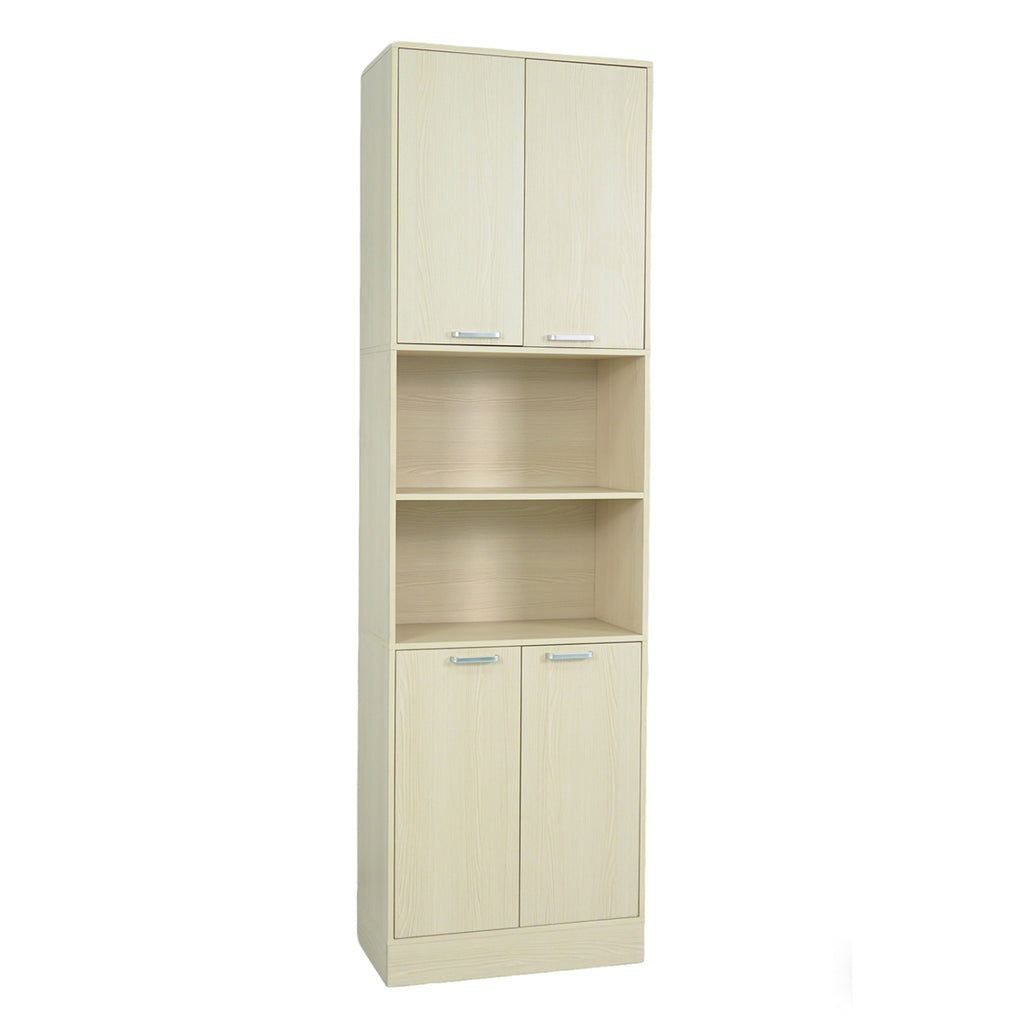75-Inch Kitchen Pantry Cabinet with Doors & Shelves - Beige