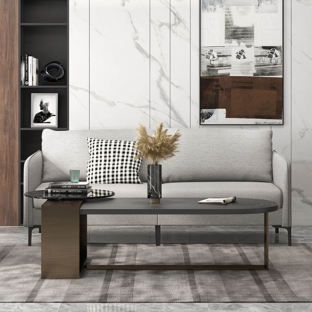 Modern 76 Inch Loveseat Sofa Couch, Gray