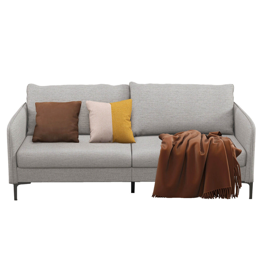 Modern 76 Inch Loveseat Sofa Couch, Gray
