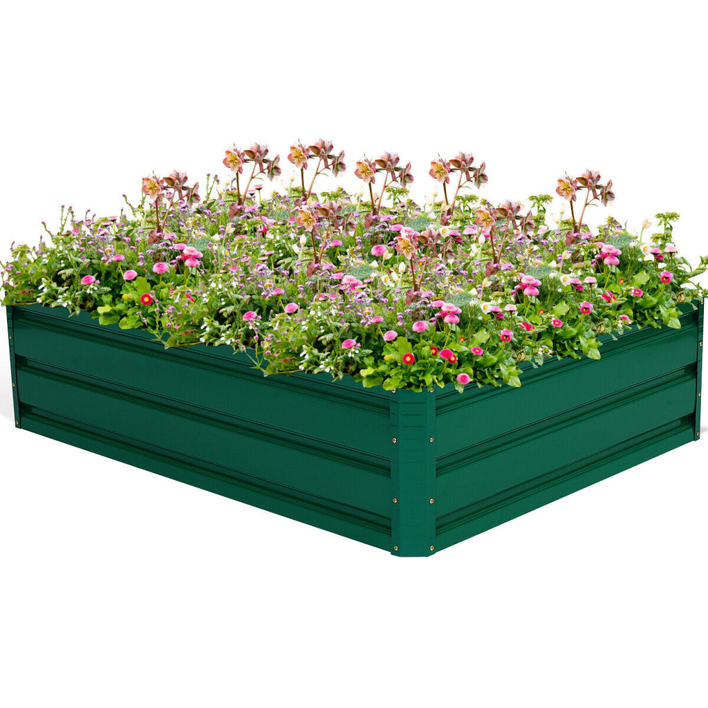 Raised Garden Bed 47 Inch - Vegetable & Flower Planter, 1 Ft Height
