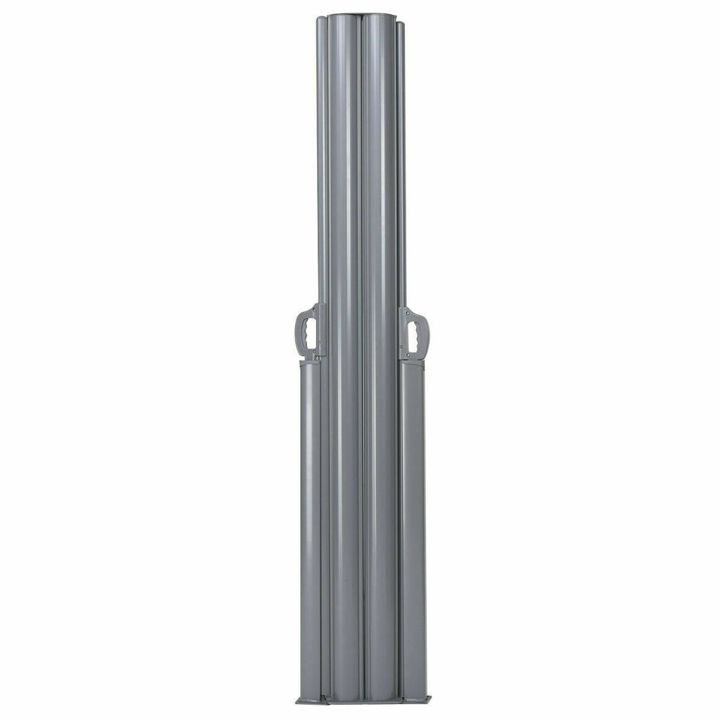 237 x 71 Inch Patio Retractable Double Folding Side Awning Screen