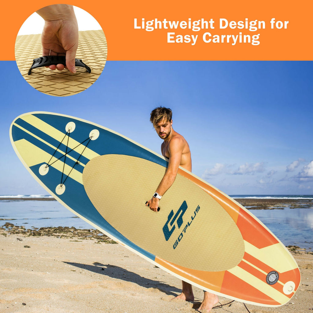 Lightweight Inflatable Stand Up Paddle Board with Bag Aluminum Paddle and Pump - M Size