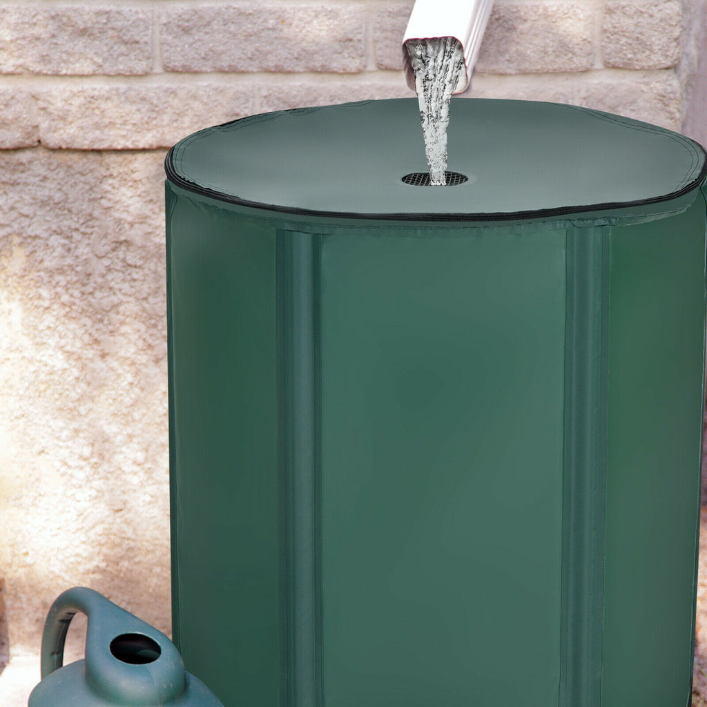 60 Gallon Portable Collapsible Rain Barrel Water Collector for