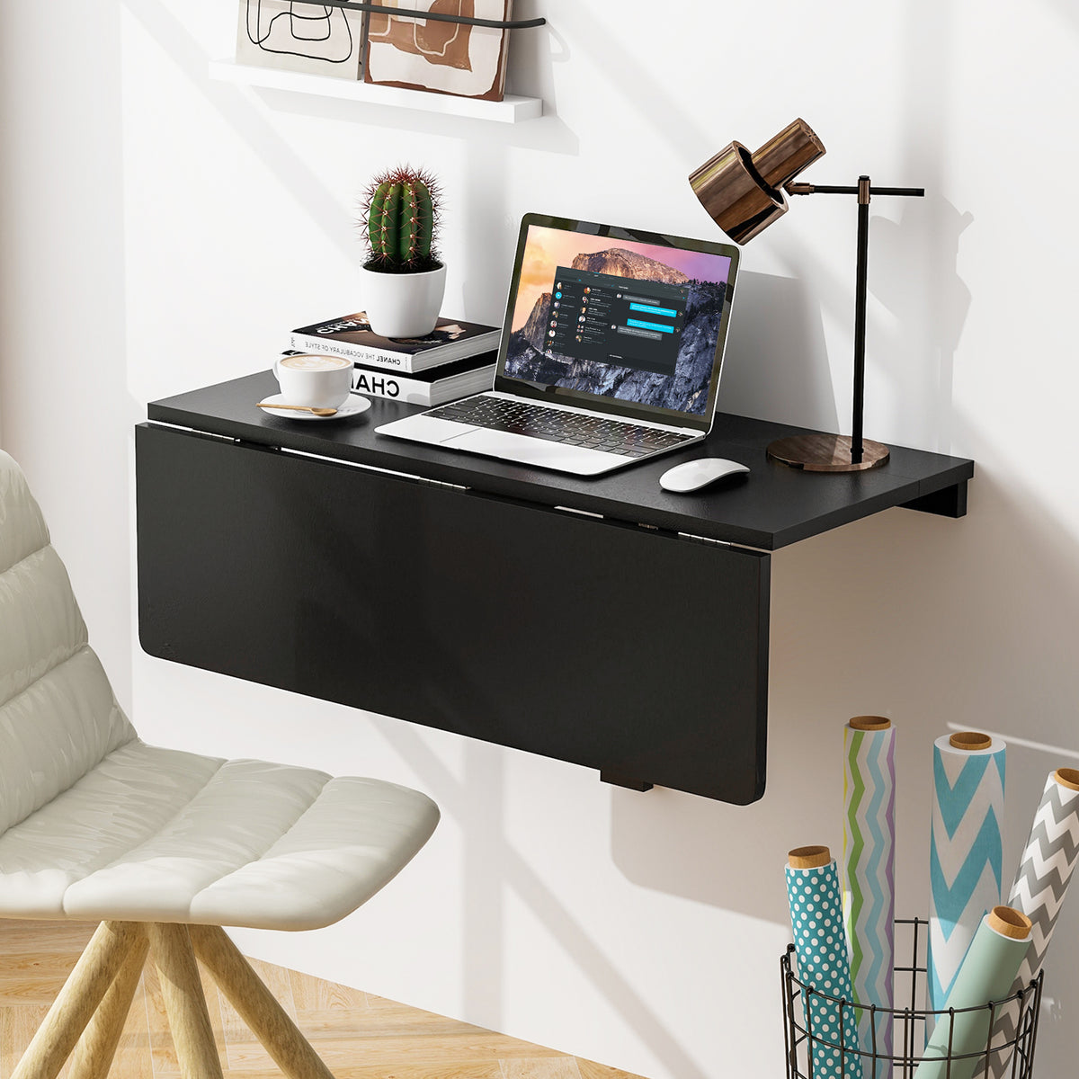 31.5 x 23.5 Inch Folding Wall Mounted Table for Small Spaces