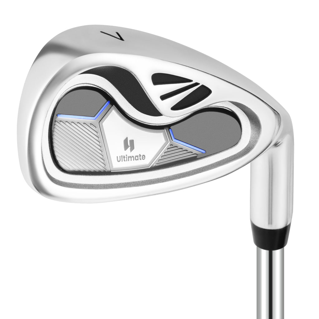 Golf Iron for Men with Steel Shaft and Headcover - Lightweight Aluminum Club