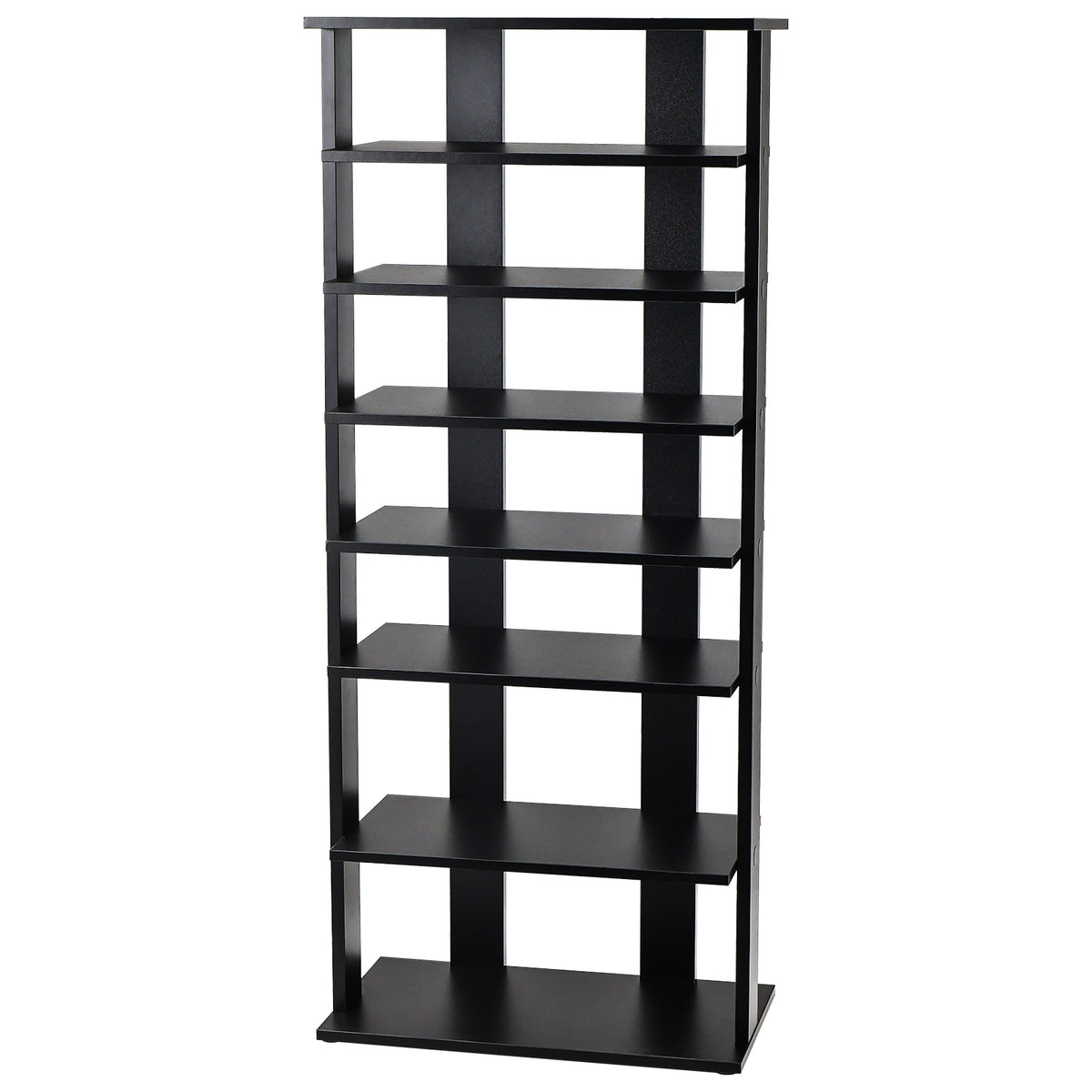 7-Tier Shoe Rack for Entryway, Black