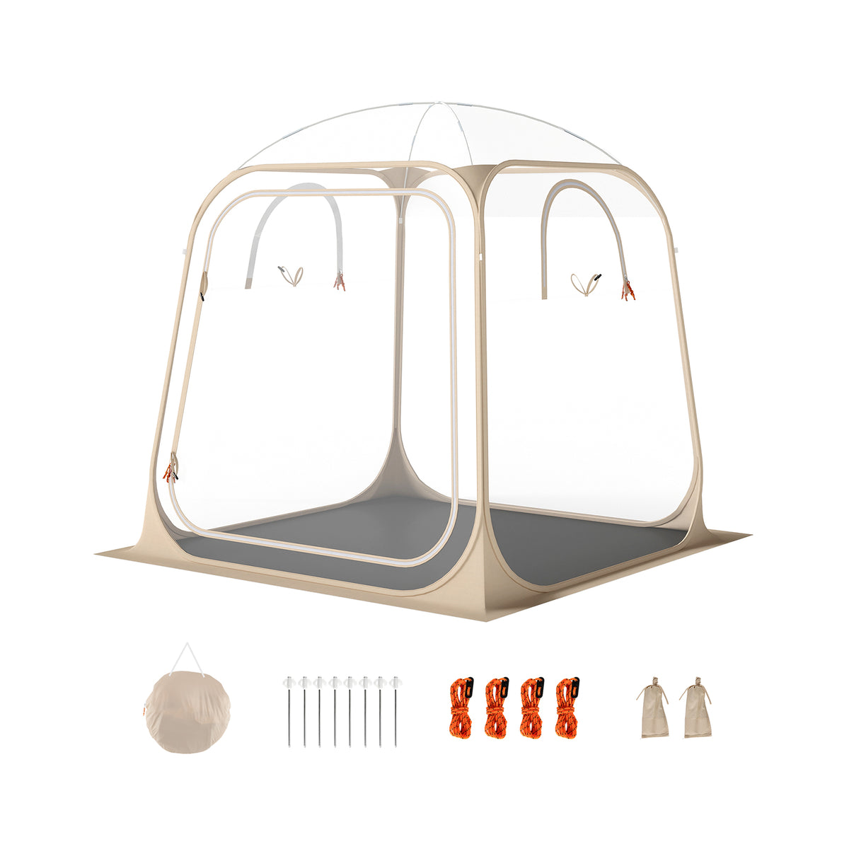 Pop Up Bubble Tent 540° Transparent PVC Igloo 9.5 x FT Instant Setup