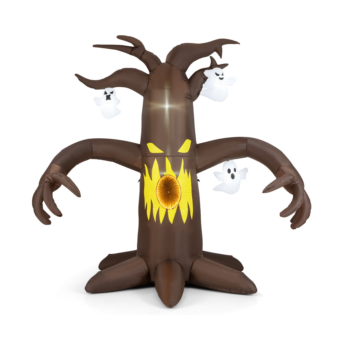 7.8 Feet Halloween Inflatable Dead Tree with Ghost and LED Lights - Spooky Outdoor Decor - Variation: Scary Dead Tree