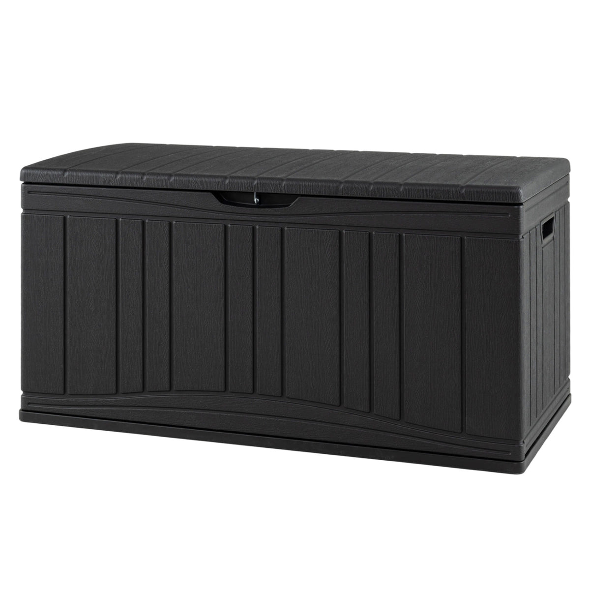 80 Gallon Outdoor Deck Box with Lockable Lid for Garden Tools Cushions