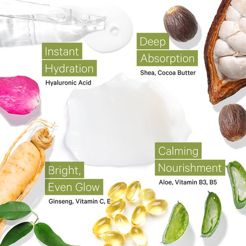 Tree to Tub Hydrating Face Moisturizer for Dry and Sensitive Skin & Sensitive Skin Face Wash for Dry Skin - Hyaluronic Acid Facial Moisturizer & Moisturizing Gentle Face Cleanser for Women & Men