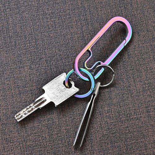 NHDT 2 PCS Mini Titanium Tweezers Tool .Ultralight and Portable EDC Tweezers,Easy to Hold,And Use for Precision Splinter Removal or Holding Small Parts.