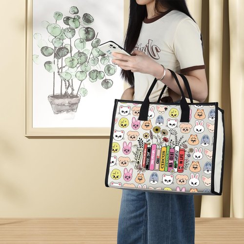 LEVLO Cartoon SKZ Cosmetic Makeup Bag SKZ Animal Fans Gift Cartoon Member Zipper Pouch Bag (SKZ Life LT)