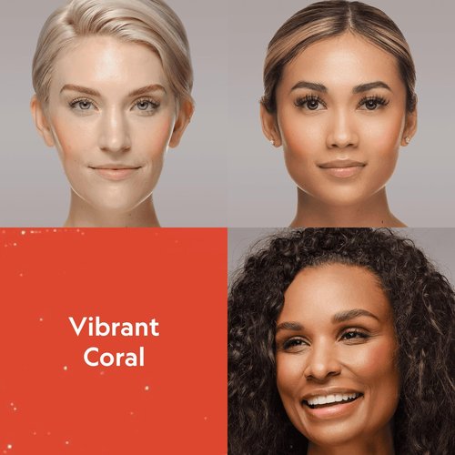 YENSA Super Serum Silk Cream Blush for Cheeks - Buildable Cheek Blush Formulated with Superfoods - Dewy Airbrushed Finish - Nourishing & Hydrating - Silky Cream Formula - Vibrant Coral (0.21 oz)