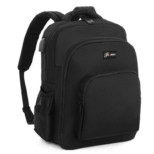 TORIBIO Barber Supplies Bag for Clippers and Supplies, Hairstylist Clipper Portable Backpack for Barber Tools (Black)