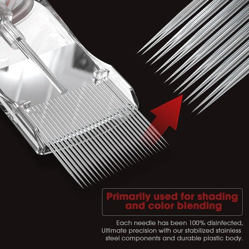 EZ EPIC Tattoo Cartridge Needles - 8Pcs #12 (45RM) Standard Curved Magnum for Tattooing Rotary Tattoo Pen Machine Supply Round Magnum - Revolution