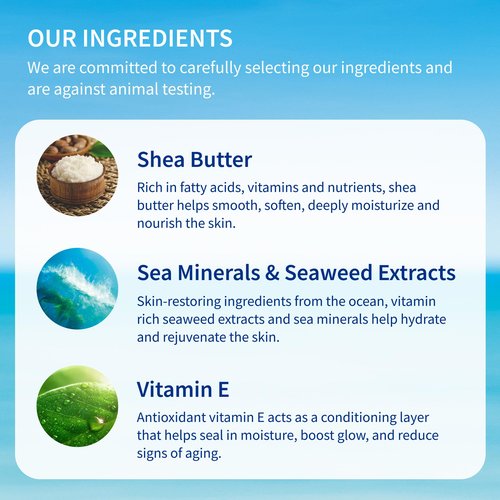 Inis the Energy of the Sea Revitalizing Body Lotion for Women and Men - Body Moisturizer with Vitamin E & Shea Butter - 16.9 Fl Oz