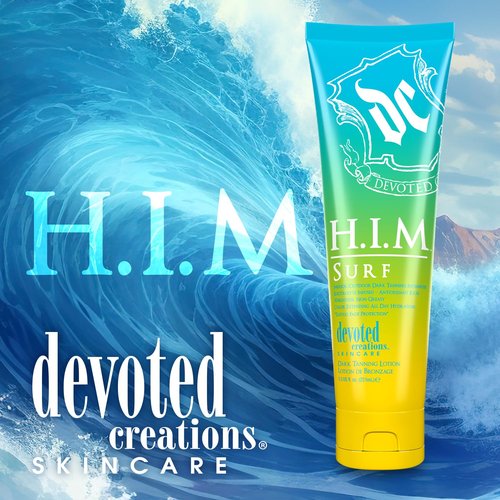 Devoted Creations HIM Surf - Electrolyte Infused Color Extending All Day Hydration Indoor/Outdoor Dark Tanning Intensifier