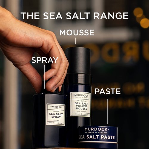 Murdock London Sea Salt Spray 150ml and Paste 1.7oz - Paraben Free, Texture and Volume Enhancing, Matte Finish, Perfect for Adding Volume and Definition to Wet or Dry Hair
