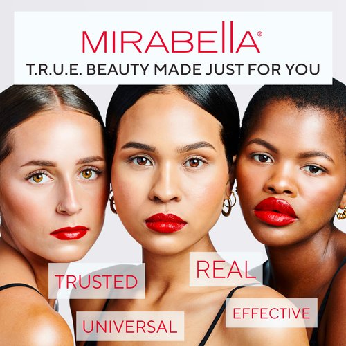 Mirabella Dual Finish Blush & Powder Brush – Angled Vegan Makeup Brush for Cheeks, Super-Soft Synthetic Bristles, Weighted Aluminum Handle, Cruelty-Free, Professional Quality