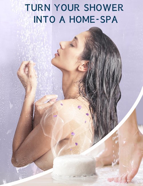 Shower Steamers Aromatherapy 15 Pack, Menthol & Eucalyptus, Lavender Shower Bombs with Natural Essential Oils, Quick Relief Nasal Congestion, Relaxation & Self Care Gifts for Women & Men