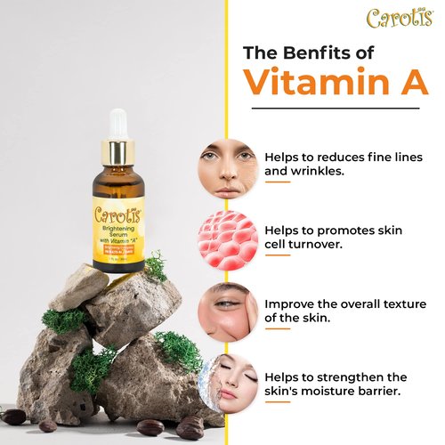 CAROTÏS, Skin Brightening Serum | 1 fl oz / 30 ml | Helps to Remove Dark Circles, Wrinkles & Spots, with Carrot Oil and Vitamin A
