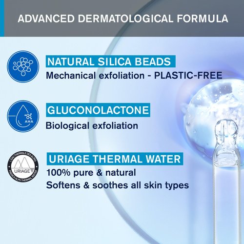 URIAGE Body Scrubbing Cream | Body Scrub & Exfoliator, Softens & Smoothes, Gently Removes Dead Cells, Creamy Texture, 200 mL/ 6.76 Oz