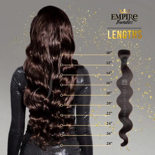 Sensationnel Empire bundle 4x4 closure - straight HD lace large free parting lace frontalclosure unprocessed human hair weave (10 inch, NATURAL/BLACK)