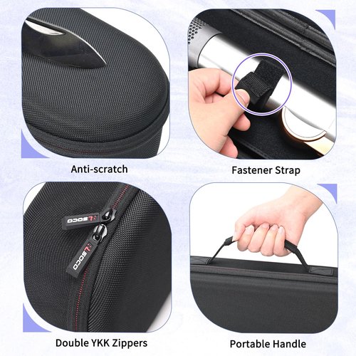 RLSOCO Travel Case for Dyson Airstrait Straightener/Corrale Styler Straightener (Black)